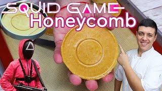 Squid Game Honeycomb Challenge  How to Make The Best Honeycomb Candy [upl. by Yalahs959]