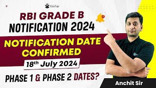 RBI Grade B 2024 Notification  RBI Grade B Expected Exam Date  RBI Recruitment  RBI Latest Update [upl. by Luis594]