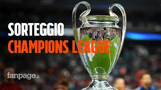 Sorteggio Champions League dove vederlo e le possibili avversarie di Juve Napoli Inter e Atalanta [upl. by Nauqan771]