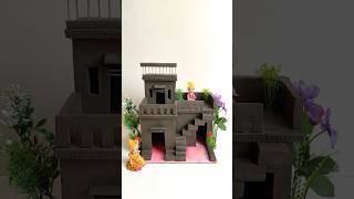 Beautiful miniature clay house 🏠  shorts clayhouse viralvideo [upl. by Judith357]