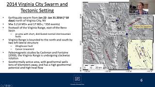 Evidence of Aseismic amp FluidDriven Processes in a Small Complex Seismic Swarm Near VA City Nevada [upl. by Mari]