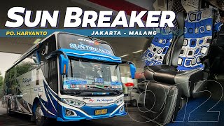 TERNYATA BENAR BUS INI KENCANG BANGET‼️ Trip JakartaMalang with PO Haryanto SUN BREAKER HM 012 [upl. by Elroy]