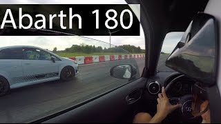 A1 14 TFSI 185 vs Punto Abarth Evo 14 180  Départ Lancé [upl. by Katy384]