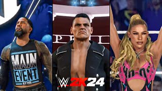 WWE 2K24 First Look At Jey Uso Gunther Maxxine Dupri amp More [upl. by Hesther]