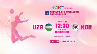 UZE  KORSF 5815th Asian Women’s U18 [upl. by Frech]