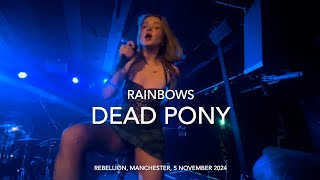 Dead Pony  RAINBOWS  Live 4k  Rebellion Manchester 5 November 2024 [upl. by Redan]