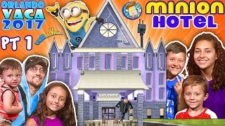 MINIONS HOTEL TOUR Coolest Room Ever Savage Dad  Universal Studios Resort FUNnel Summer FL [upl. by Delora]