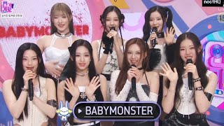 BABYMONSTER베이비몬스터  SHEESH SBS INKIGAYO INTERVIEW [upl. by Isied842]