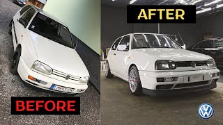 Building a VW Golf Mk3 In 5 Minutes  Project Car Transformation [upl. by Aiderfla]