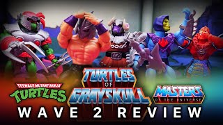 Mattels BEST figures yet MOTU Origins Turtles of Grayskull Wave 2 REVIEW [upl. by Inajna418]