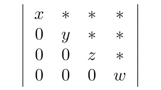 【上三角行列】行列式の計算1 [upl. by Roosevelt]