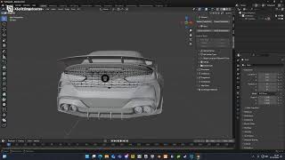 CarDev at work with BlenderSollumz  OpenIV and Codewalker  debadging a M8 Convertible [upl. by Rolanda]