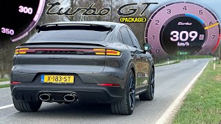 2024 Porsche Cayenne TURBO GT Package 739HP  0309KMH Acceleration amp TOP SPEED on AUTOBAHN [upl. by Iran]