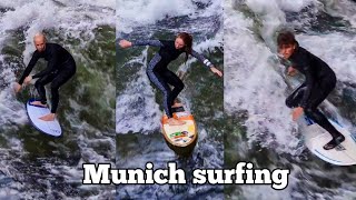 Englischer garten München  Munich Surfing Eisbachwelle 1010246 [upl. by Hall]