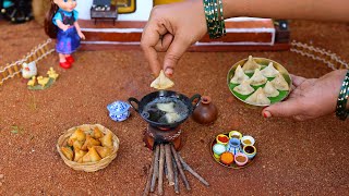 Tiny Chicken Samosa Recipe  Street Food  Indian Recipes  Perfect Samosa  The Tiny Foods [upl. by Lamonica]