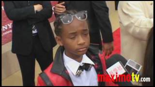 Jaden Smith on Justin Bieber quotThe Karate Kidquot Premiere JadenSmith [upl. by Ynohtnacram448]