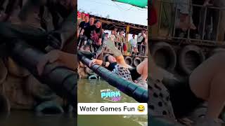 Water Games Fun  watergames waterparkrides waterfun fuuny familyfun slide Water Park Fun [upl. by Pharaoh51]