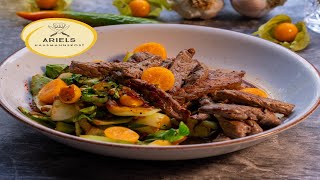 Pak Choi mit Rindfleisch und Physalis Hausmannskost [upl. by Kathy]