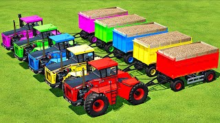 PLANTING SUGAR BEET amp HARVESTING WITH BIG BUD TRACTORS  Farming Simulator 22 [upl. by Gherardo]