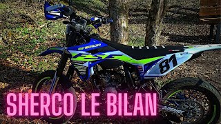 SHERCO 50 SMRS  LE BILAN APRES 4000 KM  😁 [upl. by Breana]