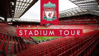 ANFIELD STADIUM Tour  The Home of LIVERPOOL FOOTBALL CLUB  England Travel Guide [upl. by Padgett]