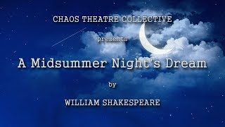 A Midsummer Nights Dream A Virtual Read [upl. by Eugenio488]