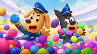 Ball Pit Makes Me Itchy  Safety Tips for Kids  Kids Cartoons  Sheriff Labrador [upl. by Esteban956]