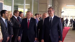 President Erdogan received a formal welcome in Serbia [upl. by Donell]