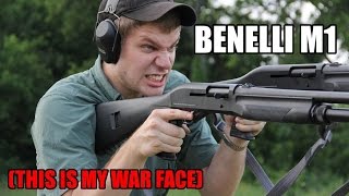 Benelli M1 Shooting [upl. by Ahsilem722]