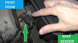 Map Sensor P0107 and P0108  How to Test and Replace [upl. by Enecnarf438]