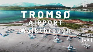 4KTromsø Airport  Landing and walkthrough [upl. by Brodench176]