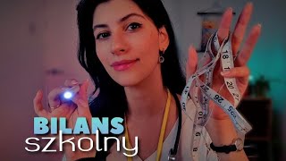 ASMR po polsku BILANS SZKOLNY roleplay 👩🏻‍⚕️ [upl. by Anined527]