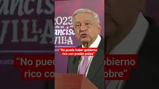 AMLO menciona que el presupuesto no es del gobierno milenioshorts [upl. by Rekcut]