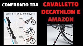 Confronto cavalletto bici Decathlon vs Amazon [upl. by Jarrod]