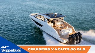 FLIBS Cruisers Yachts 50 GLS Walkthrough SkipperBuds [upl. by Haskel]