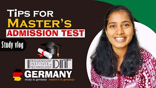 How to pass admission test for Masters courses in Germany  DIT Deggendorf  Germany entrance exam [upl. by Curt]