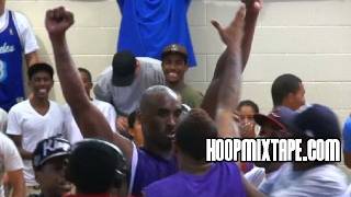 Kobe Bryant Hits CRAZY Gamewinner At Drew League Crowd Chants Kobe [upl. by Rutherfurd29]