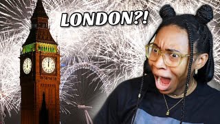 AMERICAN REACTS TO LONDON 2024 NEW YEARS FIREWORK SHOW FOR THE FIRST TIME 🤯🎇 [upl. by Malloch]