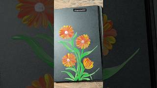 Beautiful easy flowers drawing 🌈🥰eassimpleflowers viralshort ytshorts flowerart subscribe art [upl. by Saxen]