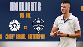 HIGHLIGHTS Derbyshire bowlers star on opening day [upl. by Llerraf]