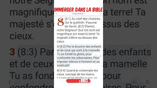 PSAUME 8 QUAND JE CONTEMPLE LES CIEUX OUV bible psaumes édification délivrance jesuschrist [upl. by Aivatahs104]