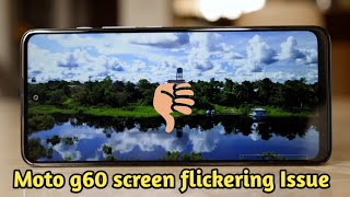 Moto g60 screen problem Motorola g60 screen flickering issue problem 😡 [upl. by Anaic]