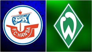 🔴SV Werder Bremen  Hansa Rostock  Watchalong Realnico [upl. by Ocire272]