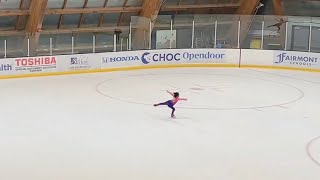 Mia Kam 6 Years Old Double Salchow  Axel Jump [upl. by Elish]