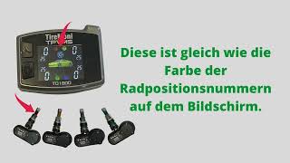 TireMoni TD1800 TPVMS  Videoanleitung deutsch [upl. by Kata]