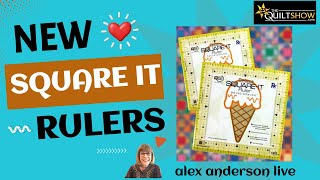 Alex Anderson LIVE  Square It Ruler by Quilters Select [upl. by Puritan]