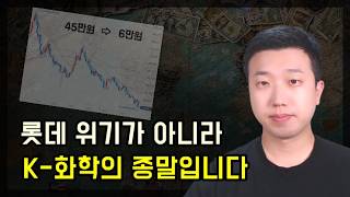 롯데케미칼 주가가 45만원에서 6만원이 된 이유K화학의 붕괴 [upl. by Innig]