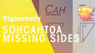 SOHCAHTOA  Finding Missing Sides PART 1  Trigonometry  Maths  FuseSchool [upl. by Leesa]