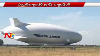 Jumbo Airlander 10 Slow CrashLands into field  NTV [upl. by Inimod]