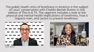 MEN OVER 50  The public health crisis of loneliness in America [upl. by Novled915]